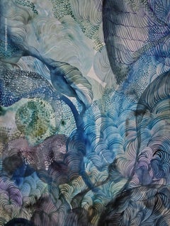 Aquarelle - aquarelle sur chiffon en coton de musée CW