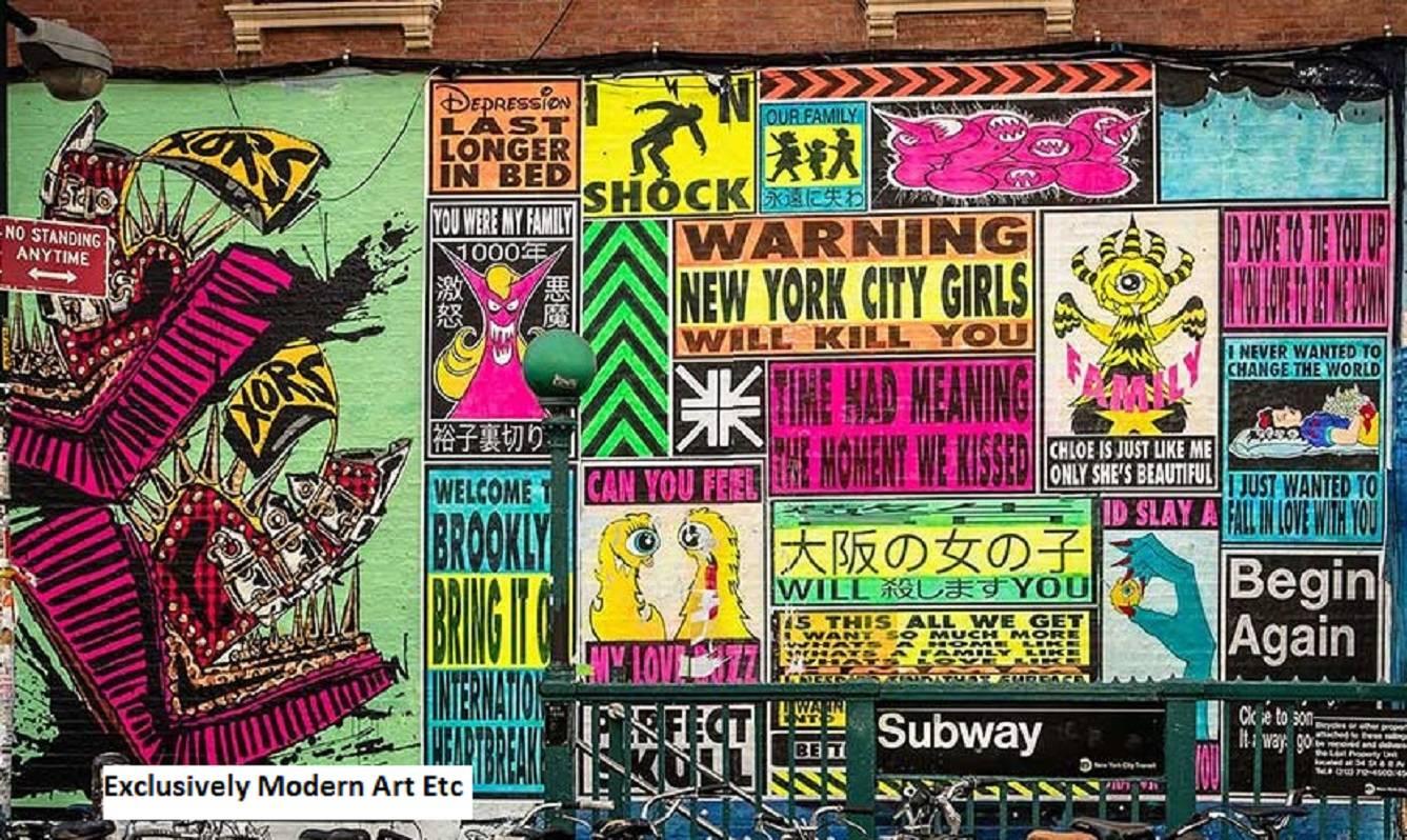 MAE Curates Landscape Photograph - "New York, New York" series - n6 Graffiti, Attitude ( NYC Girls Will Kill You)