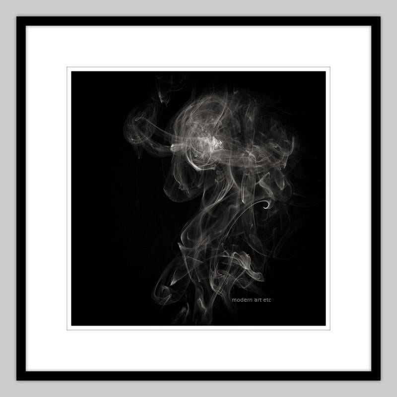 Matador Smoke series - abstract photography of smoke - Black Abstract Photograph by MAE Curates