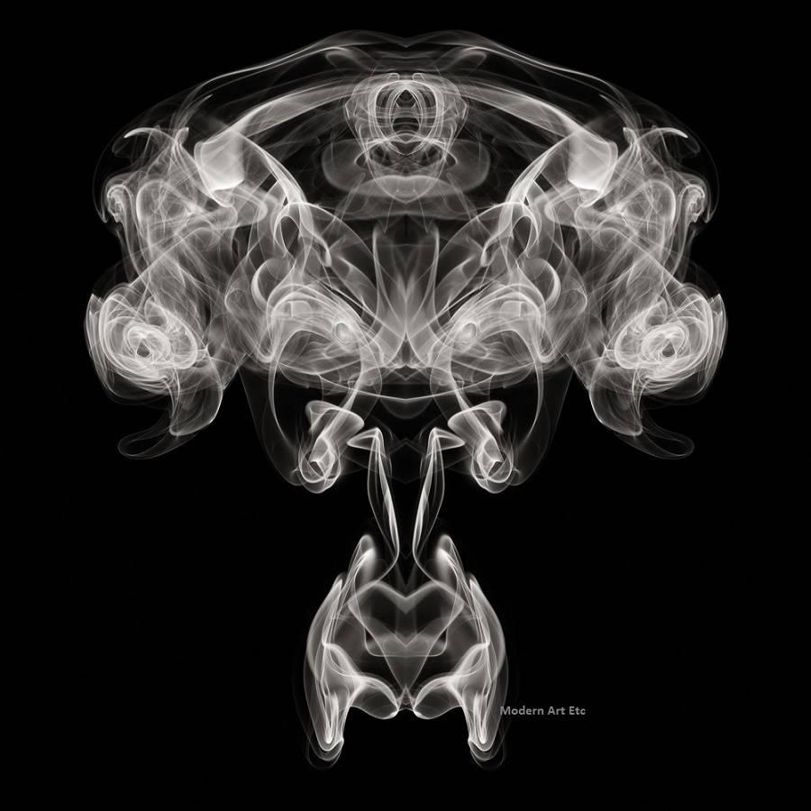 Matador Smoke abstract photography - black and white series - Contemporary Photograph by MAE Curates