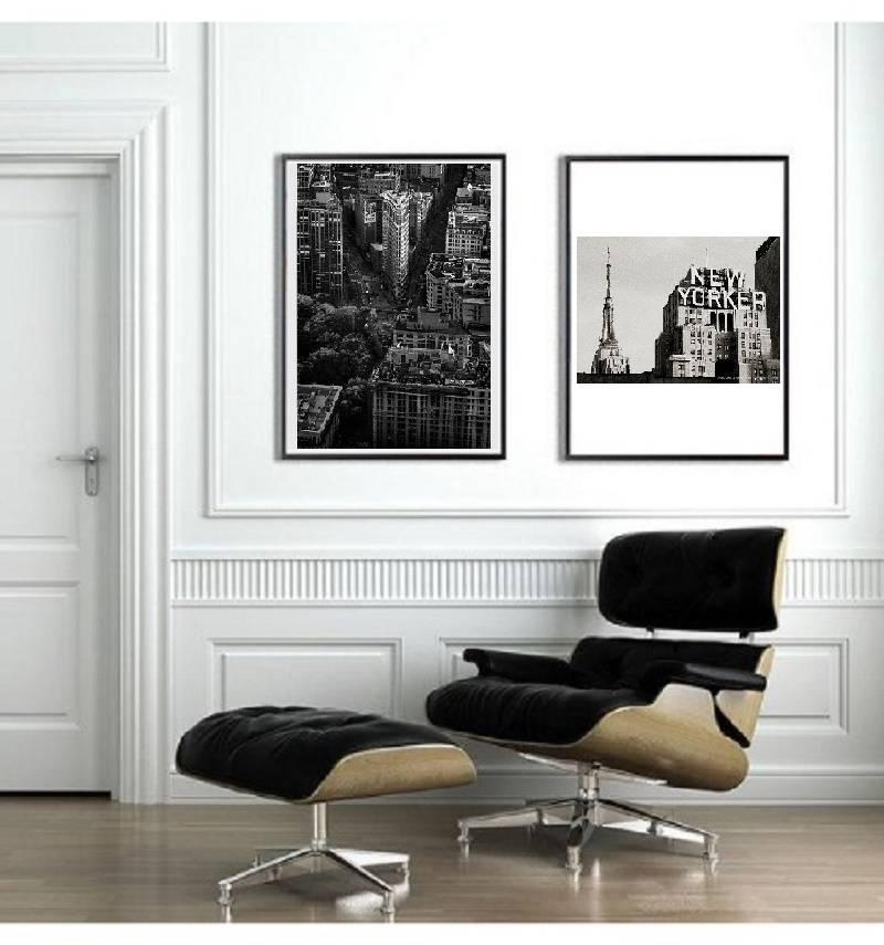 New York City black and white photo - New Yorker 30x45 in. Mounted acrylic glass - Photograph by Alejandro Cerutti