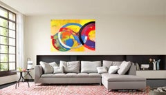 Large abstract oil painting - 52 x 64 in.