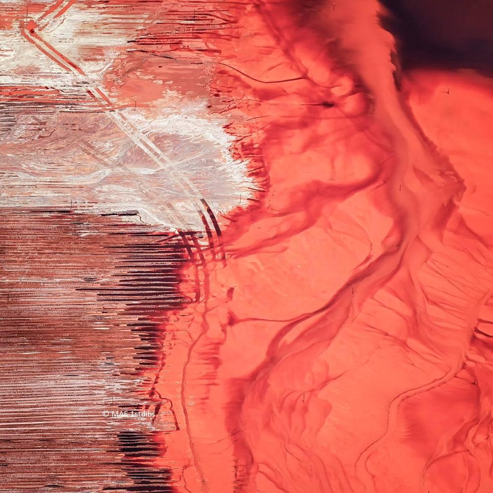Photographie aérienne de la terre, de la terre et de la mer - Terre 6 en vente 10