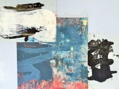 Oil on Mylar on Wood - "Star Cycle" (New York, Abstract Expressionist)