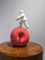 Small fibre glass sculpture - Apple Series - 1 piece