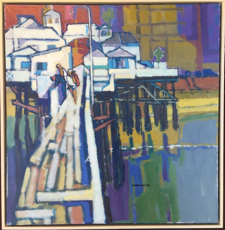 Herbert Kornfeld Oil painting "Crystal Pier from Seward tip" San