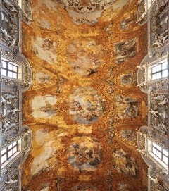 Hallelujah - large format photograph of baroque Italian palazzo fresco ceiling