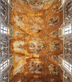 Aleluya - fotografía de gran formato del techo de un fresco de un palacio barroco italiano