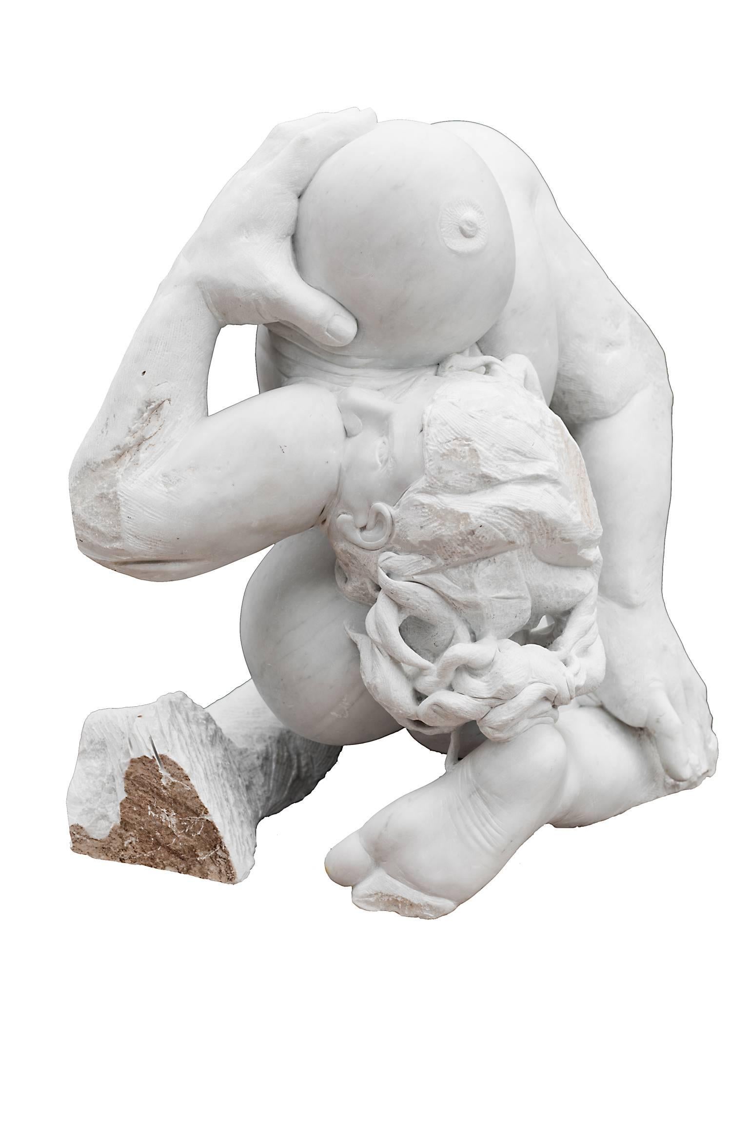 MADRE TERRA (Terre nourricière) de Lorenzo Vignoli (2012)

Sculpture saisissante en marbre de Carrare sculptée à la main par le sculpteur italien contemporain Lorenzo Vignoli, incorporant des références classiques et des influences méditerranéennes