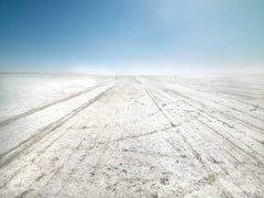 Used El Mirage - large format photograph of bright California desert landscape