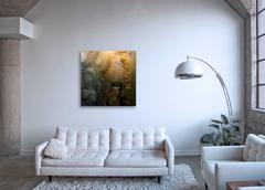 Hemisphere III - large format photograph of abstract liquid cloudscapes in water