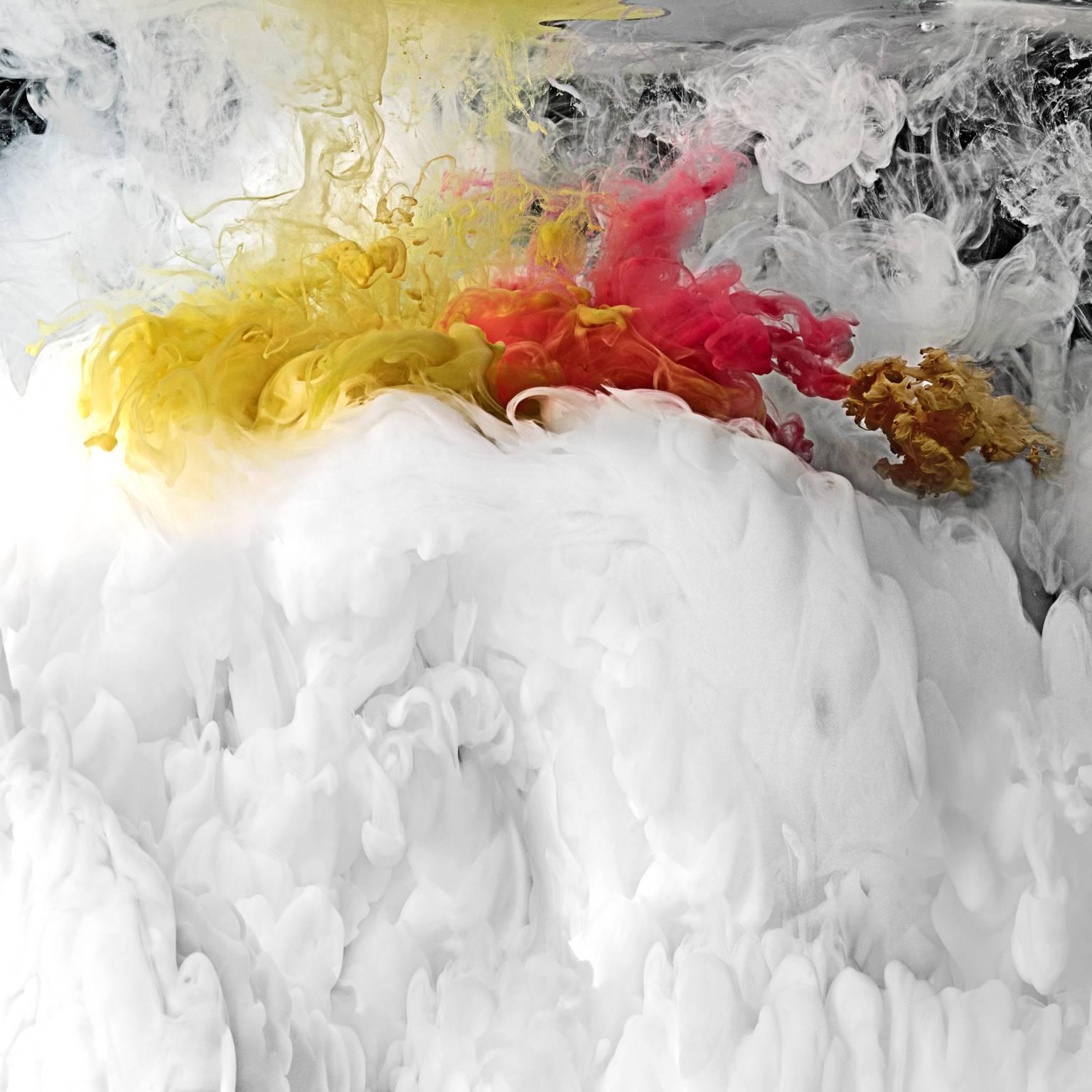 Christian Stoll Color Photograph - Flow I  - large format photograph of abstract liquid water cloudscapes