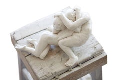 Pieta II - contemporary interpretation of iconic embrace tabletop sculpture 