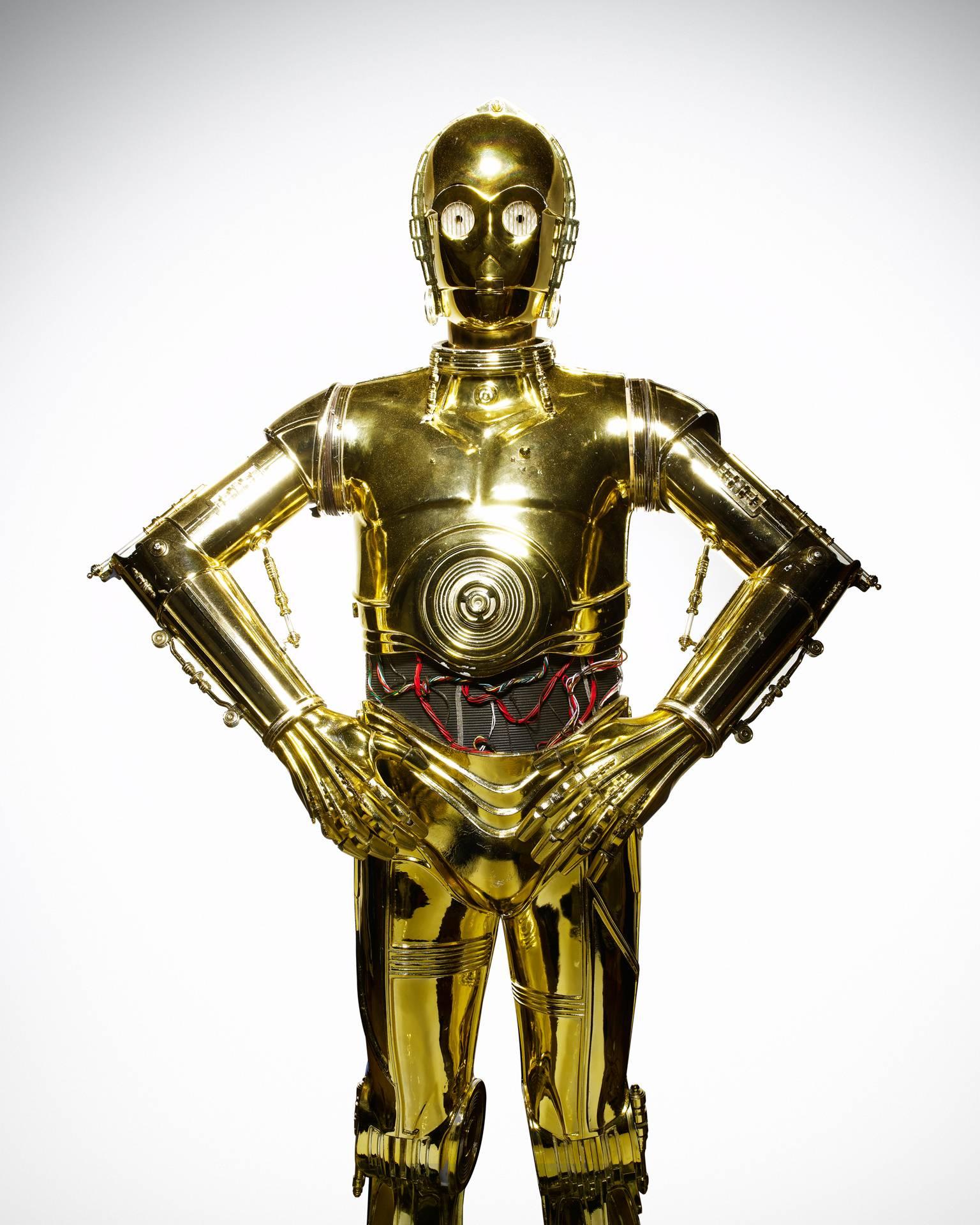 Tom Schierlitz - Star Wars ( C-3PO ) 64 x 48" For Sale at 1stDibs | gold robot from star wars, star wars robot, golden robot from star wars