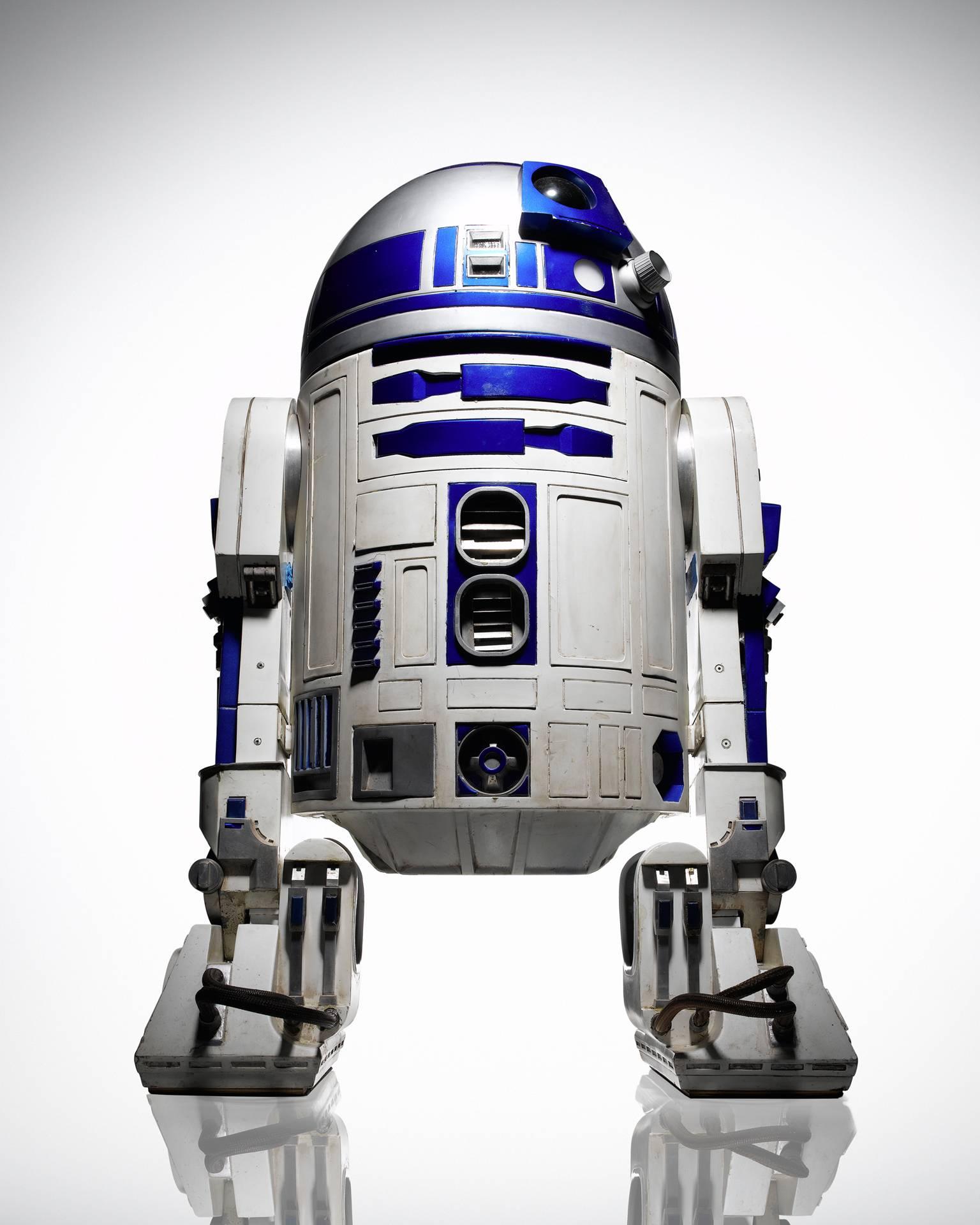 Tom Schierlitz Color Photograph - Star Wars (R2-D2 new) - large format photograph of original iconic droid robot 