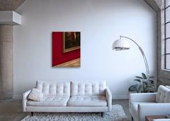 French Master - still life observation of old master painting in gilded frame