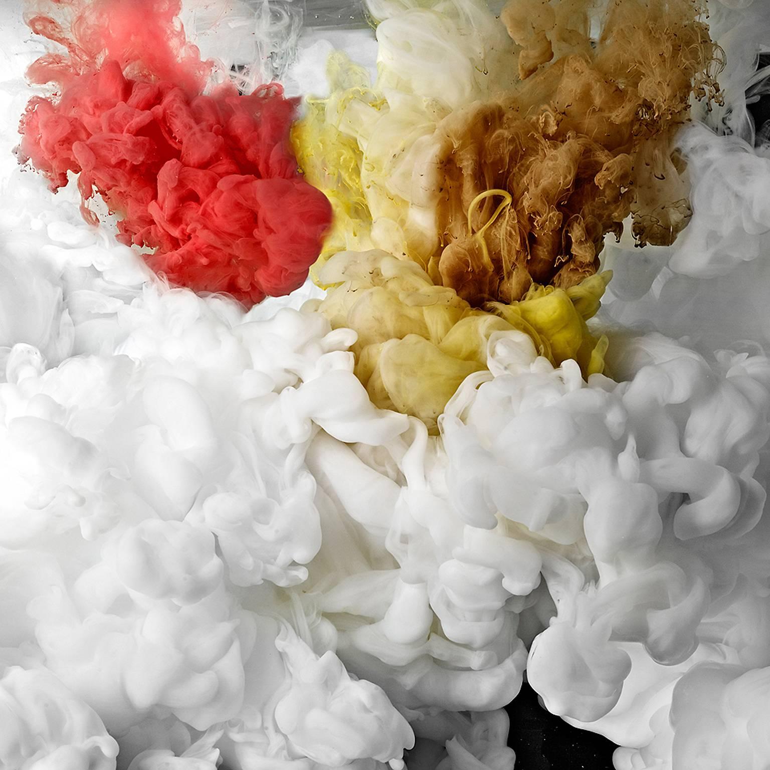 Flusso II  - fotografia di grande formato di paesaggi astratti di nuvole di acqua liquida