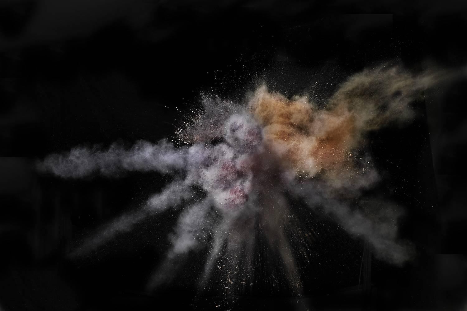 Christian Stoll Abstract Print - Burst III - limited edition photograph in archival artwork portfolio gift binder