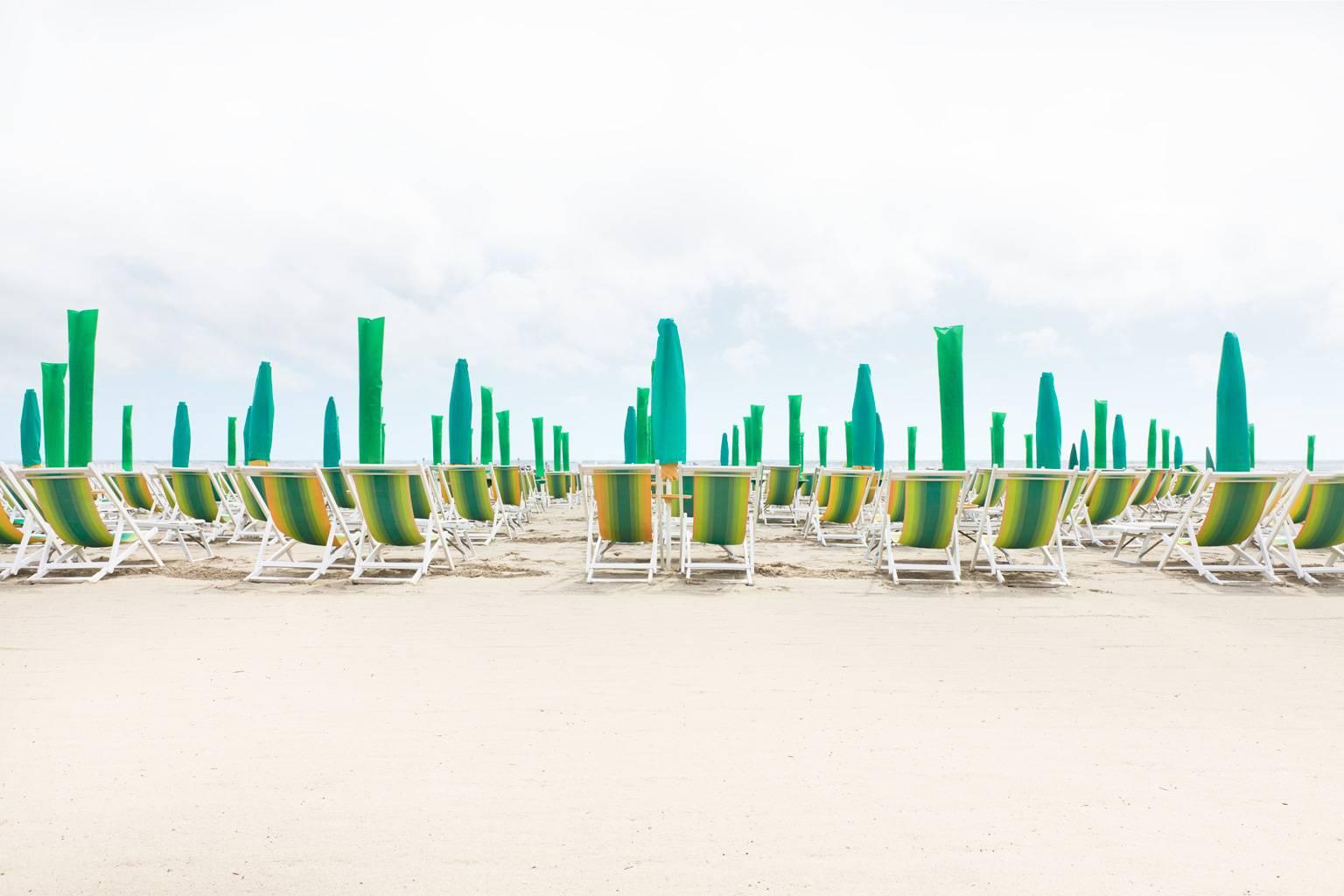Forte dei Marmi - iconic Italian beach resort on Mediterranean Sea 26x40" framed