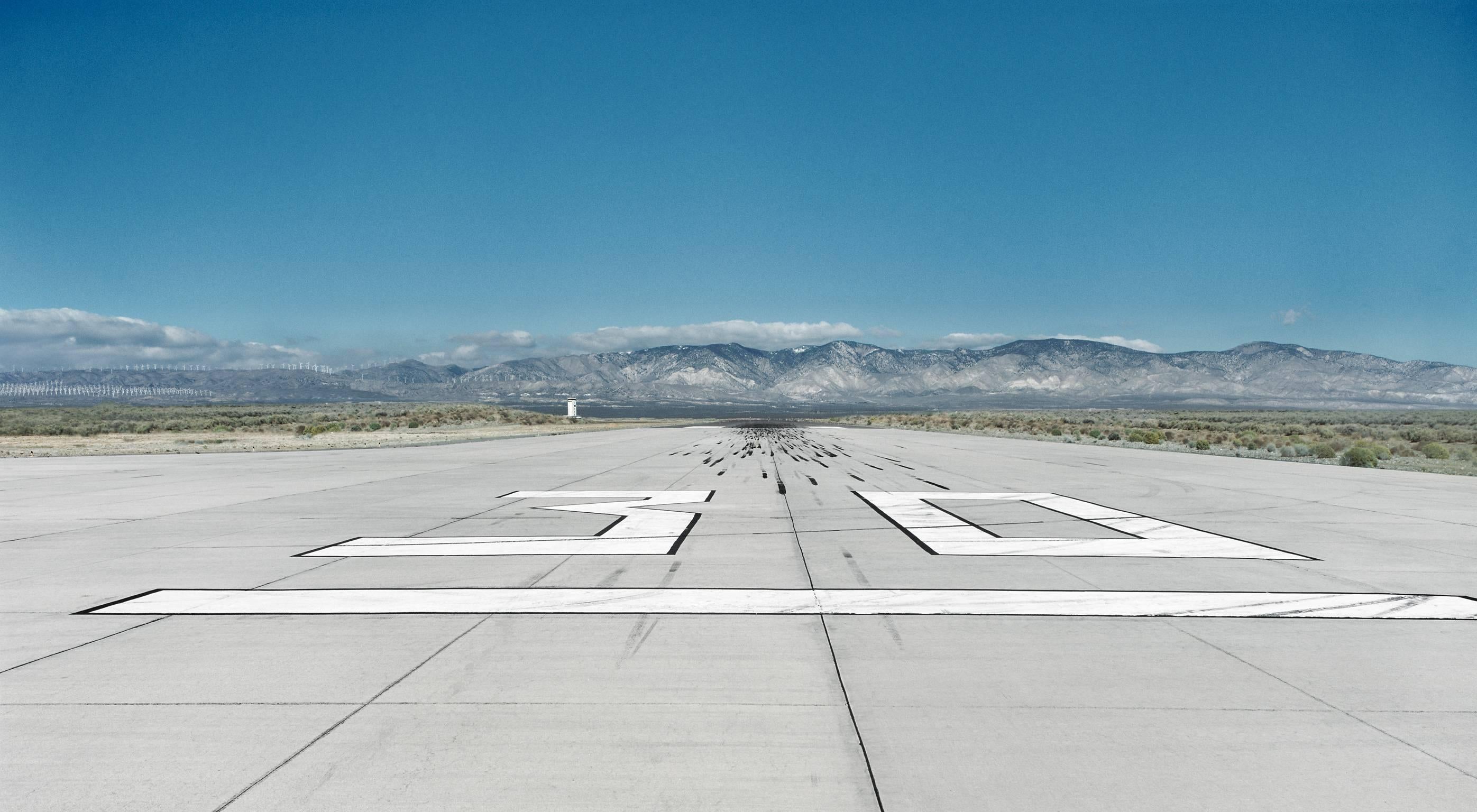 Runway - large format photograph of iconic airport runway tarmac