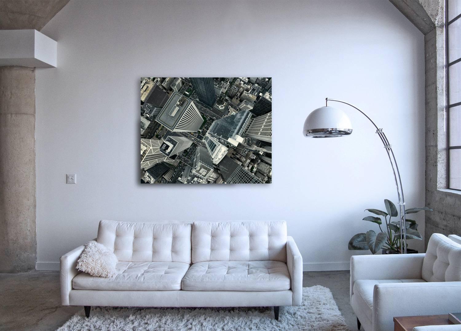 Flying High - large scale photograph of urban landscape from birds eye viewpoint - Photograph by Christian Stoll
