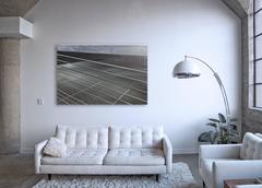 Signed Abstract Concrete Archival Pigment Print, 48x72\", 21st Century