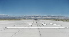 Runway - large format art photograph of iconic airport runway tarmac