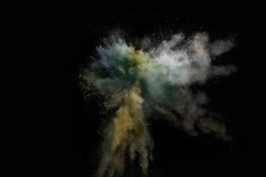 Burst I - photographie abstraite grand format d'explosions de couleurs aleidoscopiques