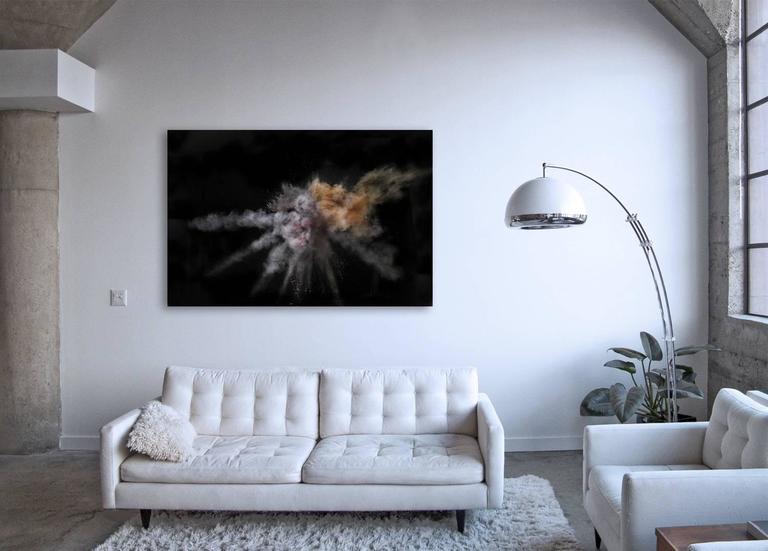 Burst III - large scale abstract photograph of caleidoscopic color explosion - Print by Christian Stoll