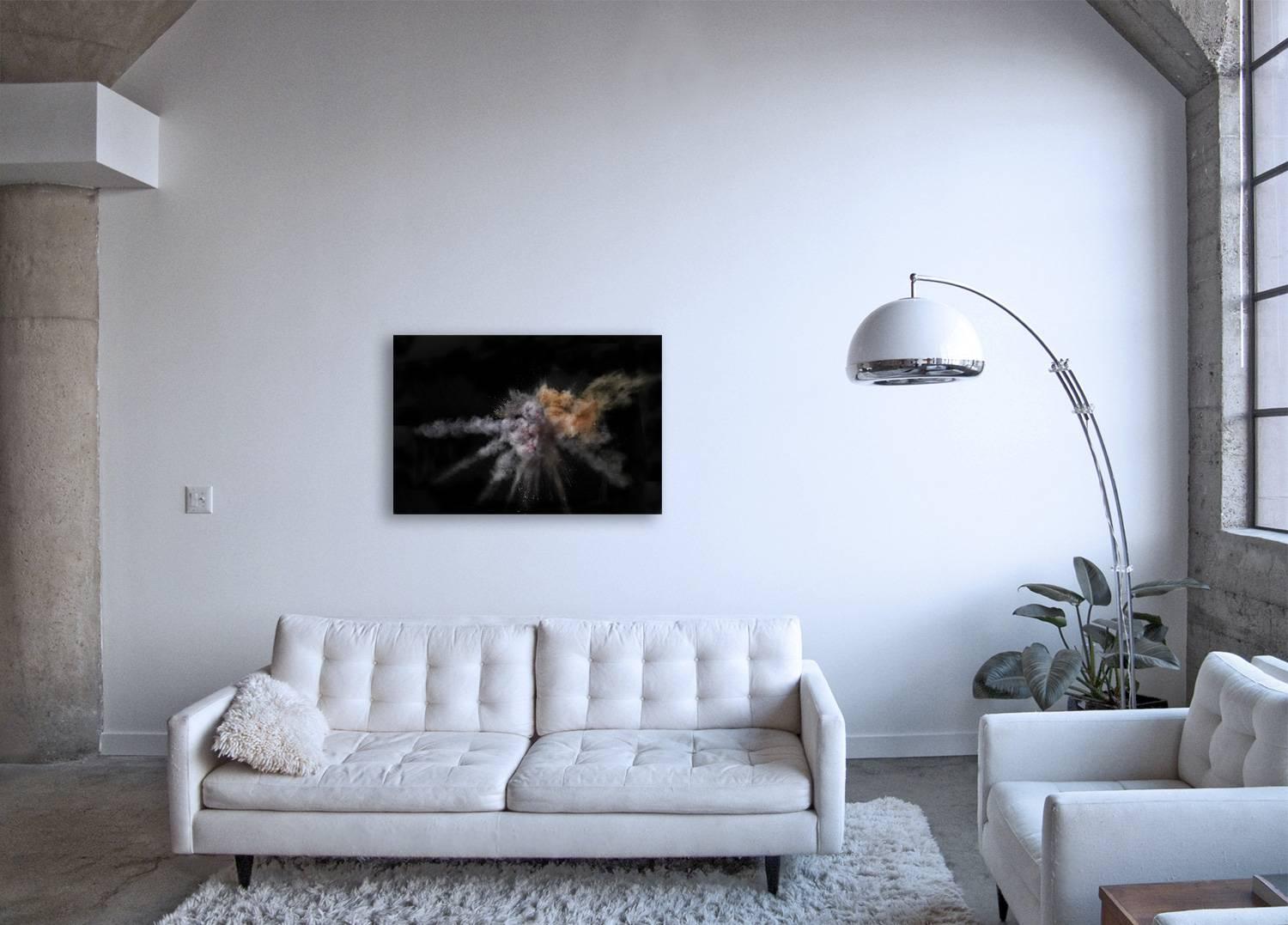 Ráfaga III - fotografía abstracta a gran escala de una explosión de color caleidoscópica - Print Contemporáneo de Christian Stoll