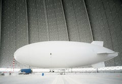 Zeppelin - large format photograph of iconic white airship