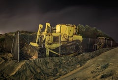Beach Comber - large format photograph of iconic utility truck at night 