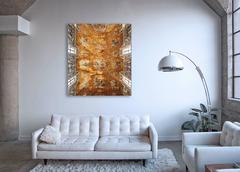 Hallelujah - large format photograph of baroque Italian palazzo fresco ceiling