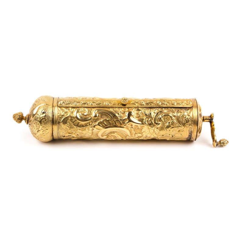 Continental Gold Megillah Case & Scroll - Other Art Style Art by Unknown