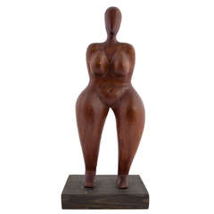 Untitled (Female Figure in Wood)