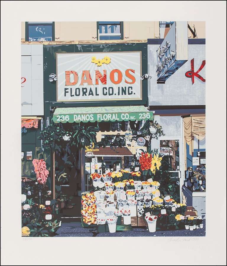 Charles Ford Landscape Print - Danos Floral, Ed. 28/150 SIGNED