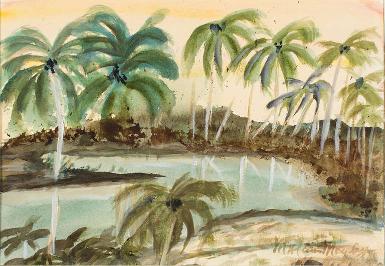 Malcolm Morley Landscape Art - Untitled (Tropical Landscape)