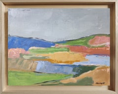 Couleurs éphemeres, Paesaggio astratto, olio su tela, espressionismo, francese