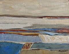Entrelacs 4, Contemporary French Abstract Landscape Oil Painting