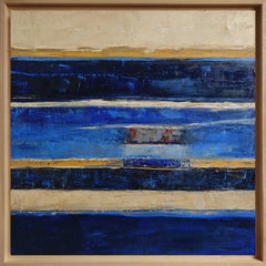 Vestiges d’horizon - French Abstract Landscape, Oil Painting, Contemporary