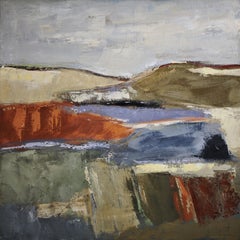 Mémoire de la Terre, Paysage abstrait, Peinture à l'huile contemporaine