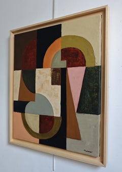 Passage des Volumes – Contemporary Abstract Geometric Painting, Architectural