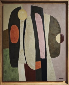 Conversation, Abstract Painting on Canvas, Contemporary, Framing Available
