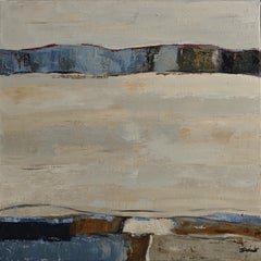 “Latitude Blanche”, Paesaggio astratto francese, Olio su tela di lino, 2026
