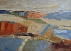 „Beyond the Lands“, französische abstrakte Landschaft, Öl auf Leinwand, 2026