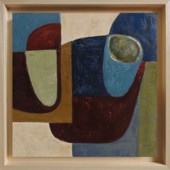 L’Entente Tacite, Original Oil Painting, Geometric Abstraction