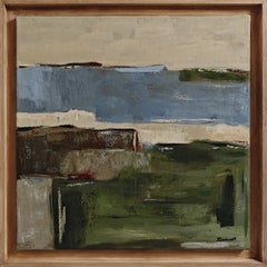 Geography of the Shores, French Abstract Landscape, Oil on Linen, 2026