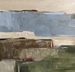 Geography of the Shores, French Abstract Landscape, Oil on Linen, 2026