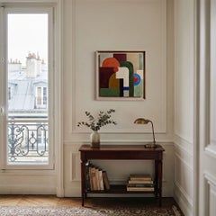 « Connivence », Paysage abstrait contemporain, Peinture à l'huile