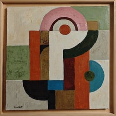 La part du jeu, Contemporary Geometric Abstract Painting, Oil on Linen, 2026